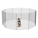 Cercado Pet Móvel Dobrável Aramado 80cm De Altura Branco ou Preto