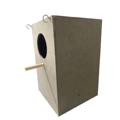 Ninho Vertical Mdf Pstacídeos Para Calopsita Ring Neck Rosela Red Rumped Agapornis Gaiola E Viveiro