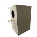 Ninho Vertical MDF Pstacídeos Para Calopsita Ring Neck Rosela Red Rumped Agapornis Gaiola e Viveiro
