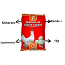 FARINHA DE CÁLCIO CALBOS 1 KG AVES OVOS E ENGORDA