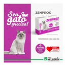 Zenprox Gatos 4 em 1 - Febantel, Pamoato de Pirantel, Praziquantel e Ivermectina - Kelldrin 4 Comp