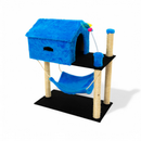 Aranhador Para Gatos Com Casinha e 2 Brinquedos