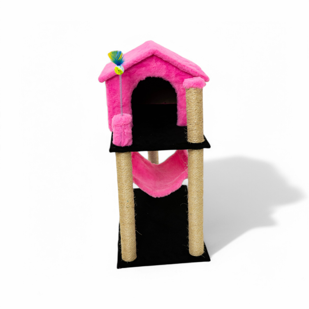 Aranhador Para Gatos Com Casinha e Rede