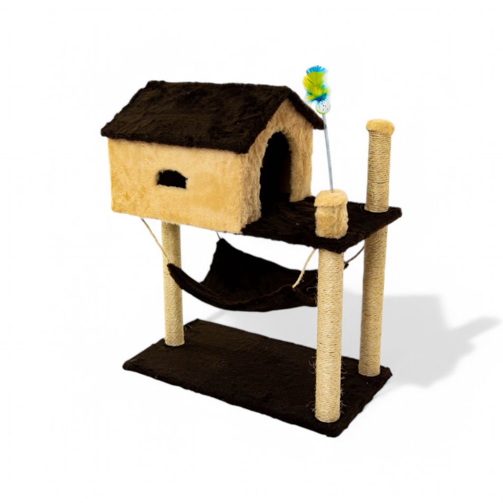 Aranhador Para Gatos Com Casinha e Rede