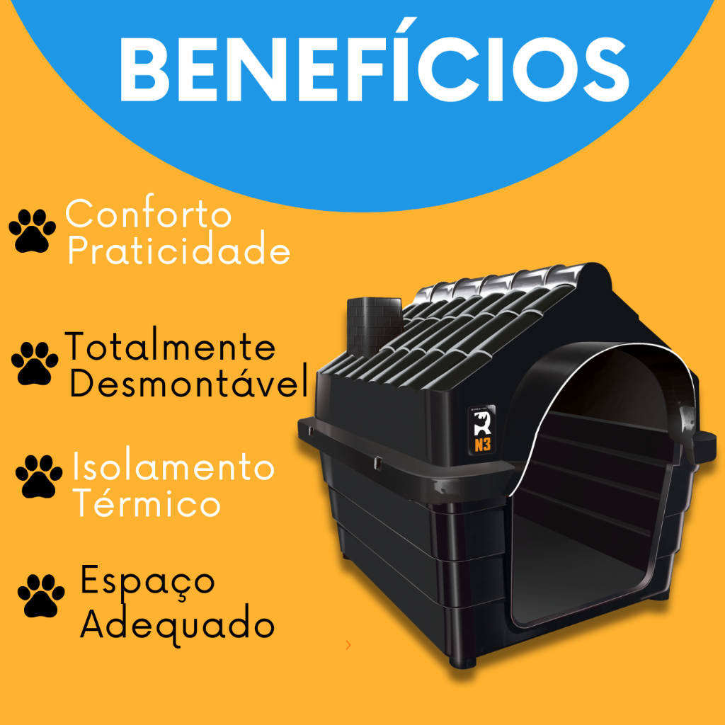 Casinha De Cachorro N 4 Pet Para Cachorro Pequeno e Médio Porte