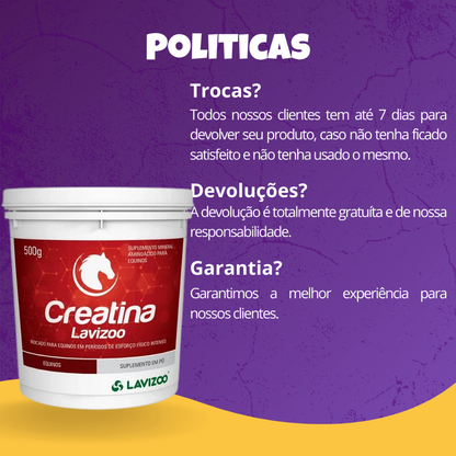 Creatina Lavizoo Suplemento para Equinos - 500 g