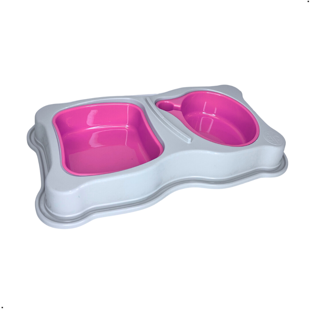 Kit Comedouro Bebedouro Pet Cachorro Gato Durapets 750/550Ml