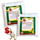 Imuno Aves 2 pacotes de 400g Homeopático para Tratar Infecção Aves Galinhas