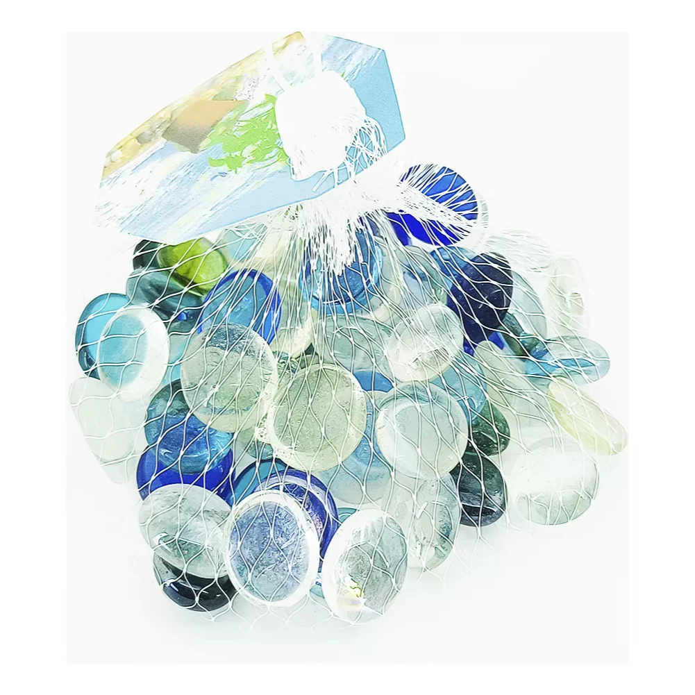 Kit Pedras Decorativas De Vidros 250G Na Rede Para Vaso Aquário Lago Decoração