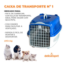 Caixa de Transporte Pet Para Caes Cachorro e Gato Pequeno Medio e Grande