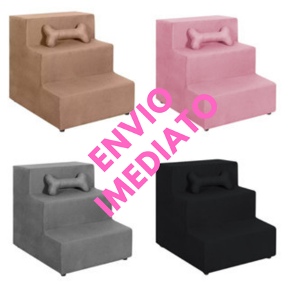Envio Imediato - Escada Para Cachorro Gato Pet 3 Degraus