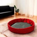 Cama Caminha Pet para Cachorro ou Gato Médio 50cm x 50cm Lavável Redonda