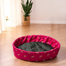 Cama Caminha Pet para Cachorro ou Gato Médio 50cm x 50cm Lavável Redonda