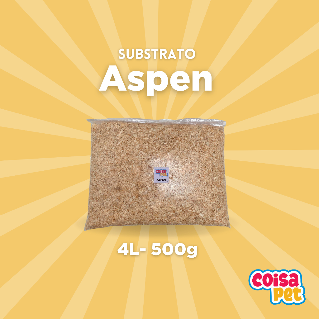 Substrato Aspen Para Répteis E Roedores