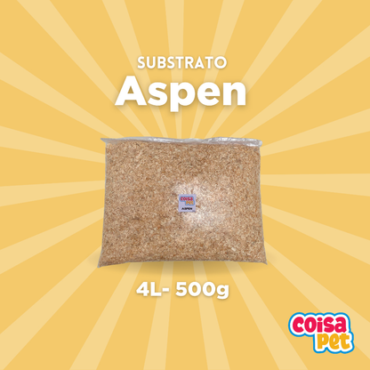 Substrato Aspen Para Répteis E Roedores