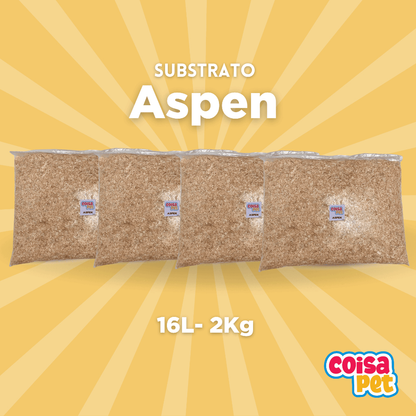 Substrato Aspen Para Répteis E Roedores