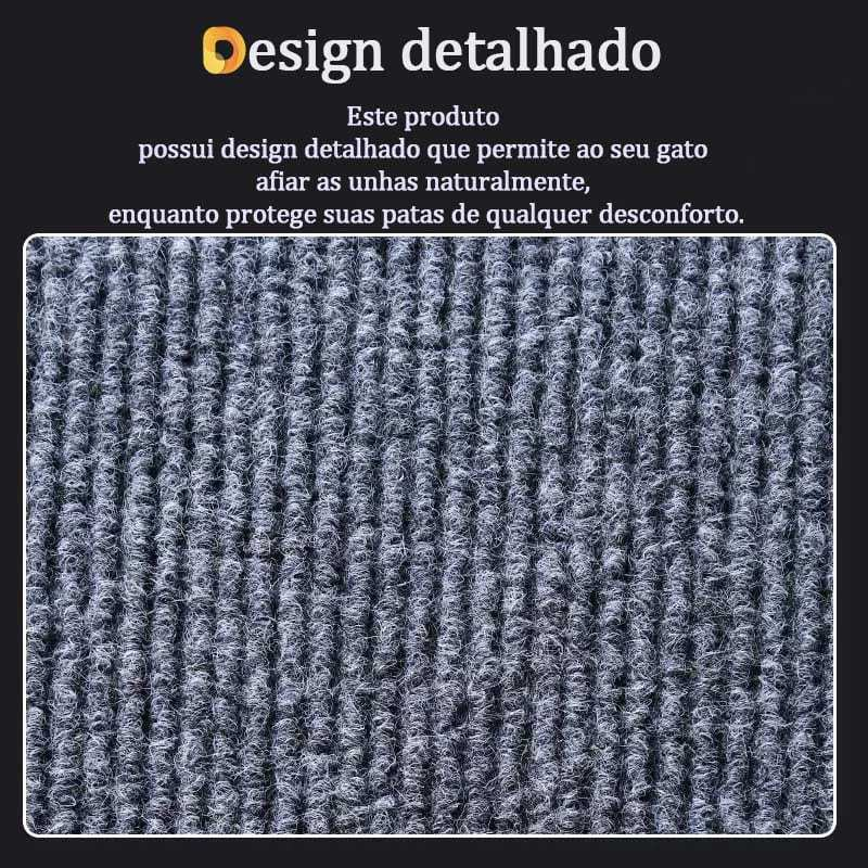Arranhador Adesivo Protetor para Sofá Parede e Cama Box Carpete Premium Texturizado