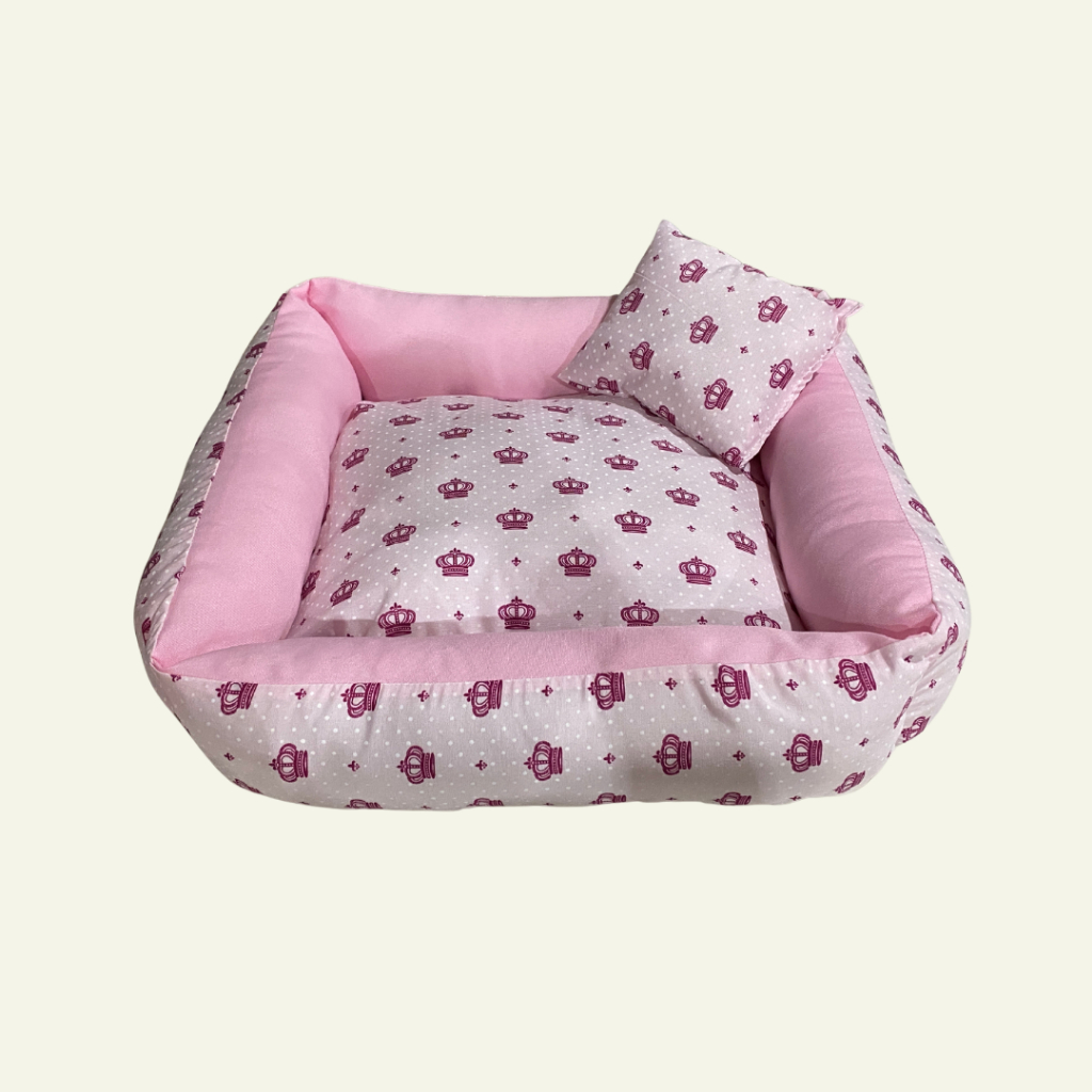 Cama Quadrada Caminha Pet Cachorro Gato Várias Cores com 100% Zíper