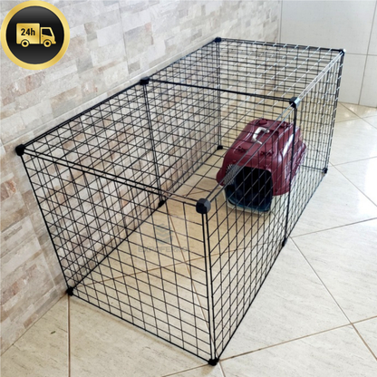 Cercado Para Coelho 60cm de Altura Com Teto
