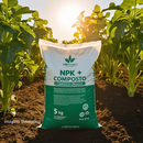 Adubo Composto Orgânico NPK com 2 e 5kg | para Plantas, Flores, Horta e Frutíferas