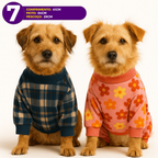 Roupa Pet Para Cachorro E Gato Macacão De Frio Inverno 100% Soft Diversos Tamanhos Estampas Variadas