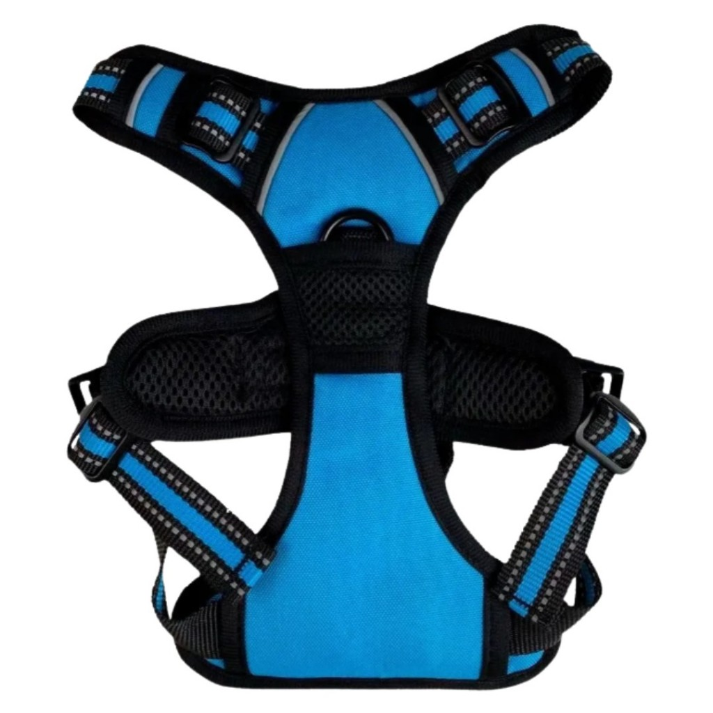 Peitoral Coleira Super Reforçada Refletiva C/ Regulagem Cachorro Grande E Médio Porte Passeio Pet Lr-0189