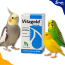 Vitagold Potenciado 20ml Suplemento Vitamínico para Pássaros Aves Animais Vitamina Pet
