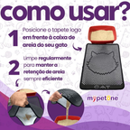 Tapete Coletor de Areia Para Gatos Higiênico Cat - Mypetone