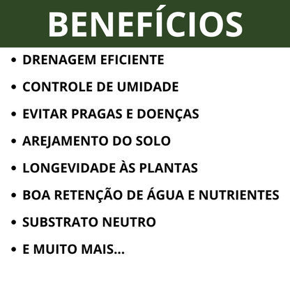 Casca De Pinus Polida 20 Litros P ou M Natural Jardinagem Decoração Saco 3, 10, 20 litros