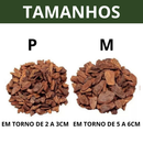 Casca De Pinus Polida 20 Litros P ou M Natural Jardinagem Decoração Saco 3, 10, 20 litros
