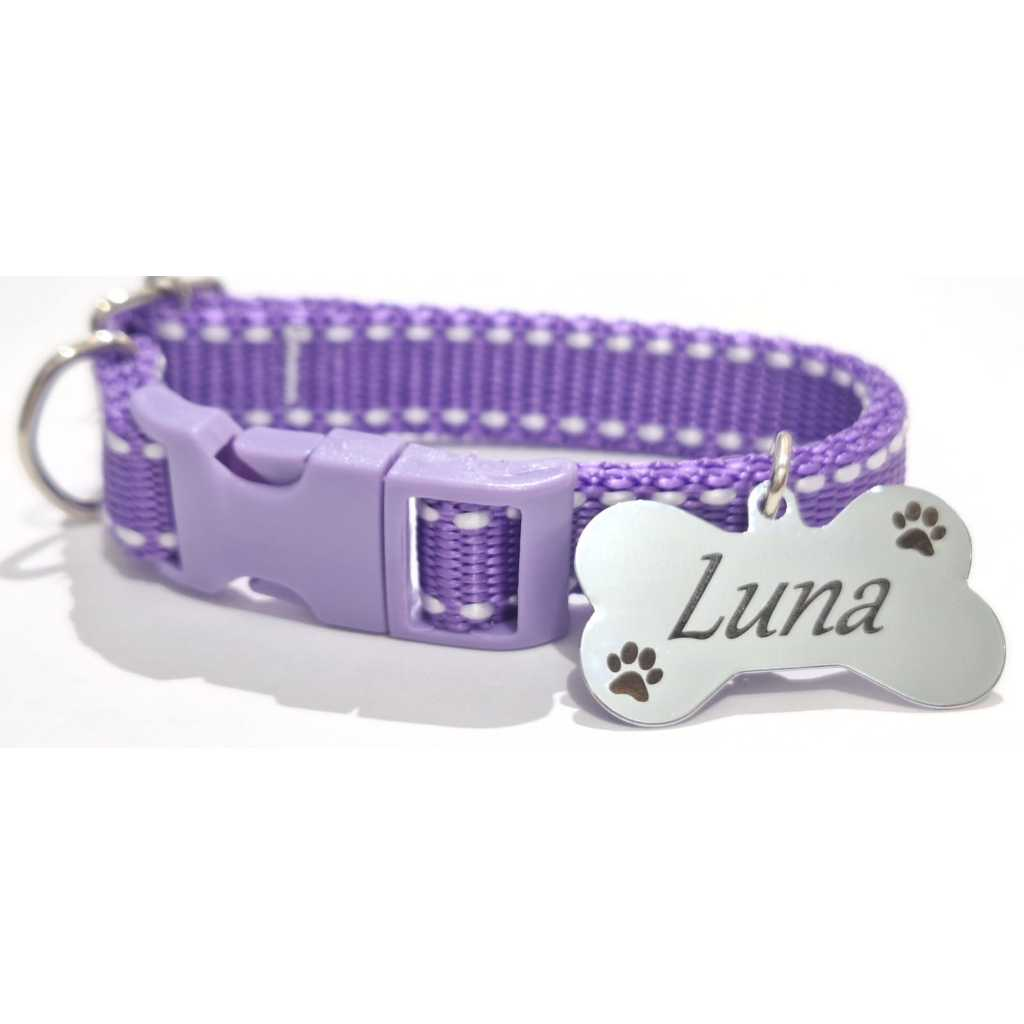 Coleira Para cães e Gatos Com Plaquinha de Identificação GRAVADA!!!
