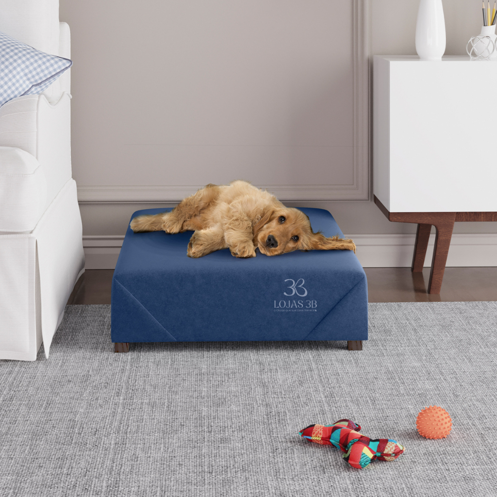 Cama Box Pet D28 Suede 80 e 60cm