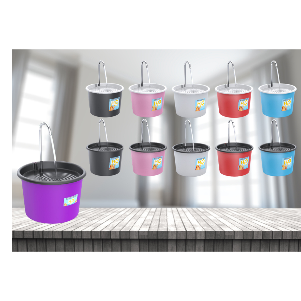 Fonte Bebedouro H2O Plus para Cães e Gatos de 1.5 Litros com Torneira Inox