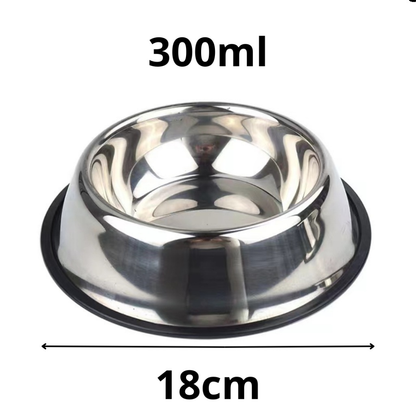 Kit Comedouro Pet Inox Comedouro Bebedouro Cachorro Gato Pet Pote Ração Vasilha Cachorro Gato Antiderrapante