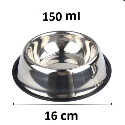 Kit Comedouro Pet Inox Comedouro Bebedouro Cachorro Gato Pet Pote Ração Vasilha Cachorro Gato Antiderrapante