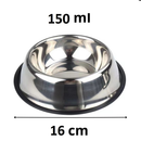 Kit Comedouro Pet Inox Comedouro Bebedouro Cachorro Gato Pet Pote Ração Vasilha Cachorro Gato Antiderrapante