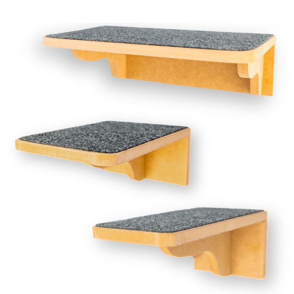 Playground para Gatos 9pçs REFORÇADO Mdf 15mm PREMIUM Resistente Montado Parque Gato Playground