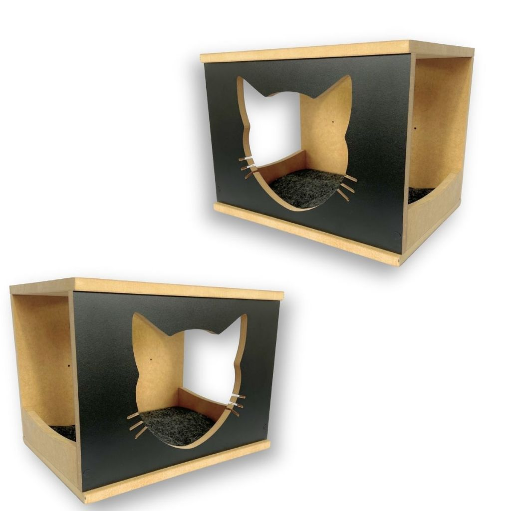 Playground para Gatos 9pçs REFORÇADO Mdf 15mm PREMIUM Resistente Montado Parque Gato Playground