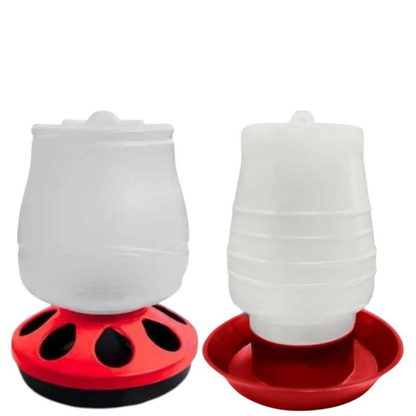 Kit Comedouro Automatico Aves 1,5Kg E Bebedouro Aves 2Lts