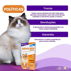 Advocate Elanco 0,8 mL para Gatos de 4 a 8 Kg - 3 Bisnagas