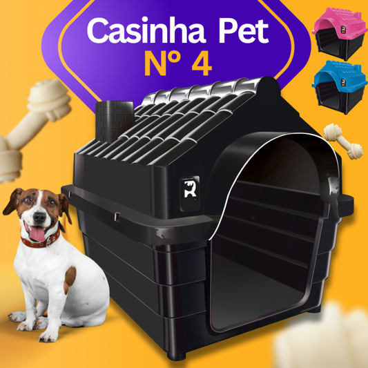 Casinha De Cachorro N 4 Pet Para Cachorro Pequeno e Médio Porte