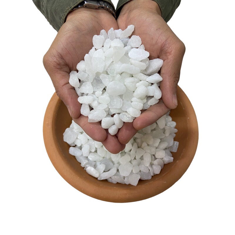 Pedra Branca Dolomita Seixo- Pacote 2Kg