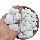 Pedra branca dolomita seixo- pacote 2kg