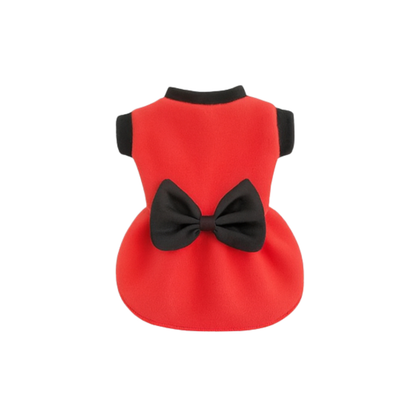 Roupinha Para Cachorro E Gato - Vestidinho Soft Com Lacinho