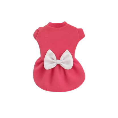 Roupinha Para Cachorro E Gato - Vestidinho Soft Com Lacinho
