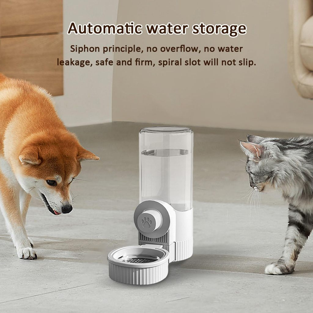 Dispensador de água suspenso para gaiola de pets, alimentador e bebedouro automático