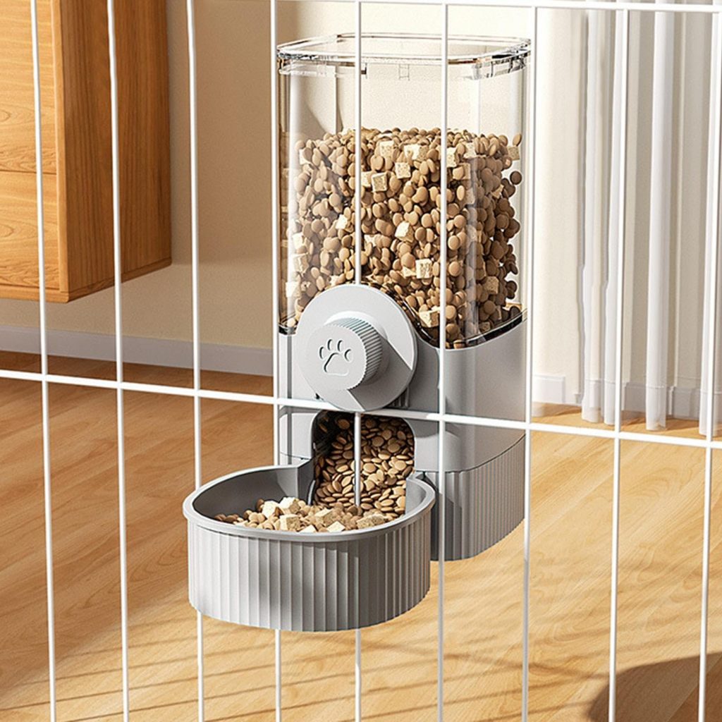 Dispensador de água suspenso para gaiola de pets, alimentador e bebedouro automático