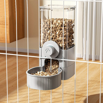 Dispensador de água suspenso para gaiola de pets, alimentador e bebedouro automático