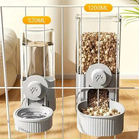 Dispensador De Água Suspenso Para Gaiola De Pets, Alimentador E Bebedouro Automático