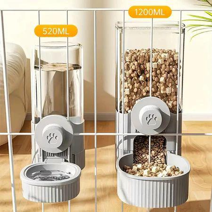 Dispensador De Água Suspenso Para Gaiola De Pets, Alimentador E Bebedouro Automático